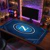 Napoli FC Theme Pattern Mouse Pad, Soccer Logo Design XXL Gaming Desk Mat Non-Slip Computer Mouse Pad