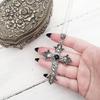 2pcs  Crucifix Pendant Neckchain Gothic Necklace Fashionable Unisex Accessory