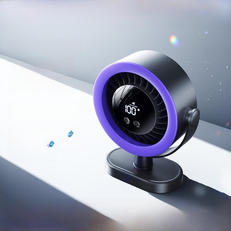 Desktop Usb Rechargeable Fan With Touch Control Low Noise For Home Office Use