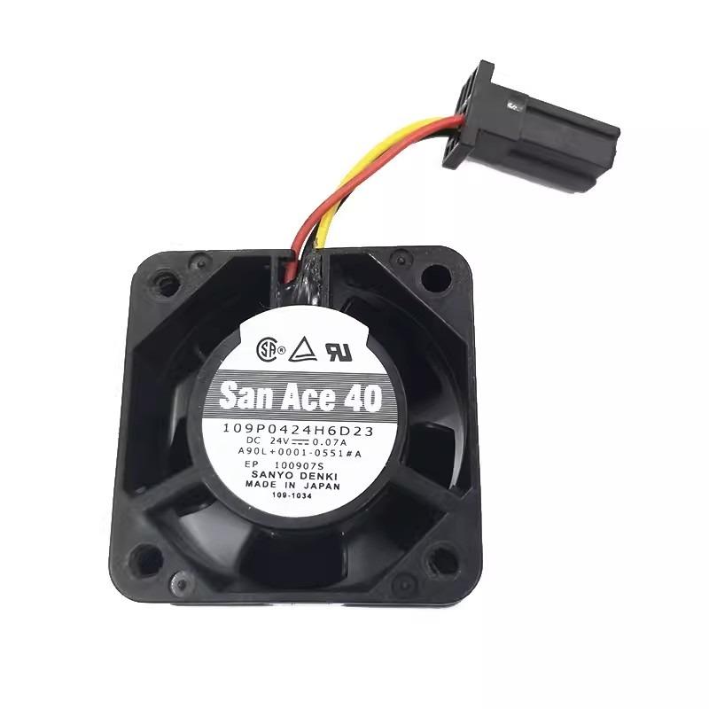 New Cooling Fan for San Ace40 109P0424H6D23 Fanuc system driven fan DC24V 0.07A Cooler Fan Fanuc plug