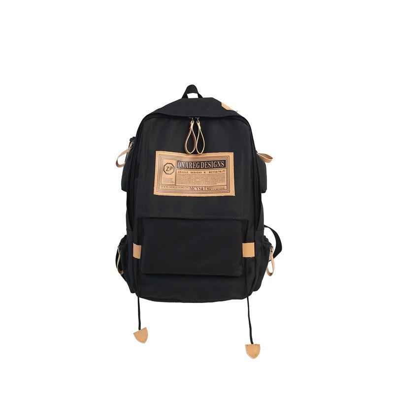 Fashionable Couple Backpacks Korean Style Cool Men's Backpacks and Women's Backpacks Wholesale Lightweight Student Schoolbags