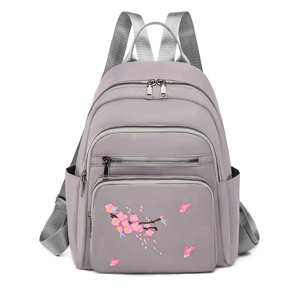 Large-capacity Commuter Bag - Embroidered, Versatile Women's Double-shoulder Bag, Fashionable Handbag