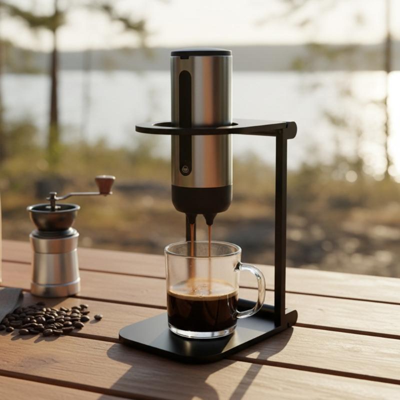 Moderne Handbrüh-Kaffee-Unterstützung Espressomaschinen-Ständer Manueller Espresso-Halter Aluminiumlegierungs-Textur für Kaffee