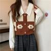 Cardigan Women Knitted Vest Women Early Autumn Style Design Sense Small Retro Blouse Cardigan Female Top