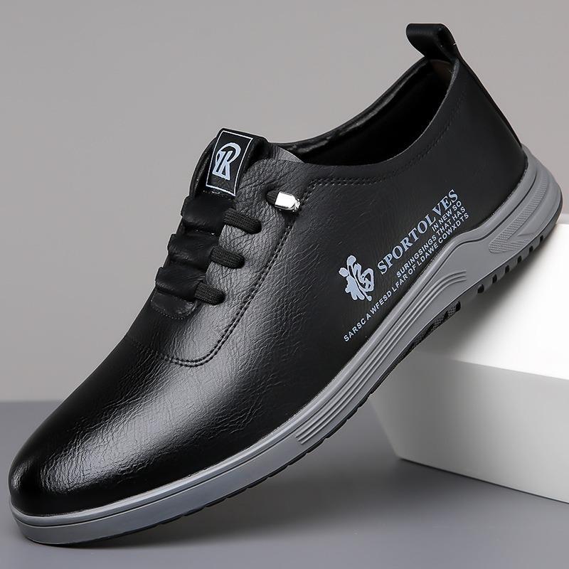 

Новые мужские туфли для повседневного путешествия, деловые кожаные туфли, мягкая подошва, мягкий кожаный чехол, повседневная обувь, универсальные туфли на плоской подошве 45