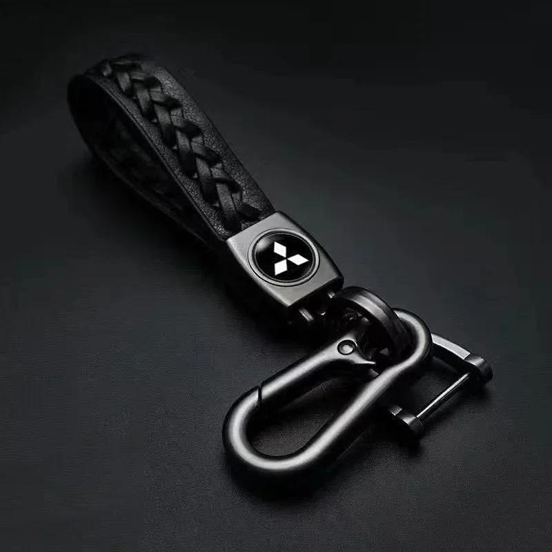 

Car Luxury Key Chain Braided Rope Holder for Mitsubishi Mirage Delica Pajero Lancer ASX L300 Montero Eclipse EVO Accessories