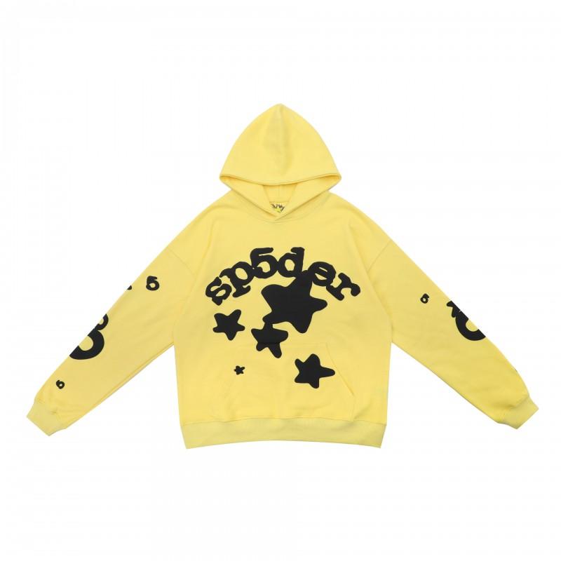 Sp5der Grafik Hoodie Unisex Oversized Baumwollpullover Mit 3D Puffdruck Streetwear Sweatshirt Teenager Erwachsene