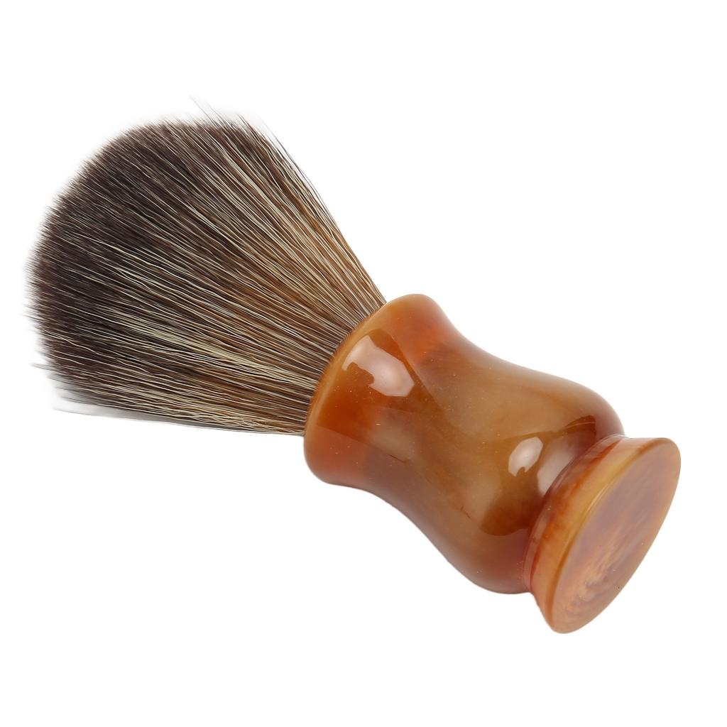 Cepillo Portátil para Barba Hombres Brocha para Espuma de Afeitar Secado Rápido Cerdas de Imitación Cepillo Limpiador de Barba