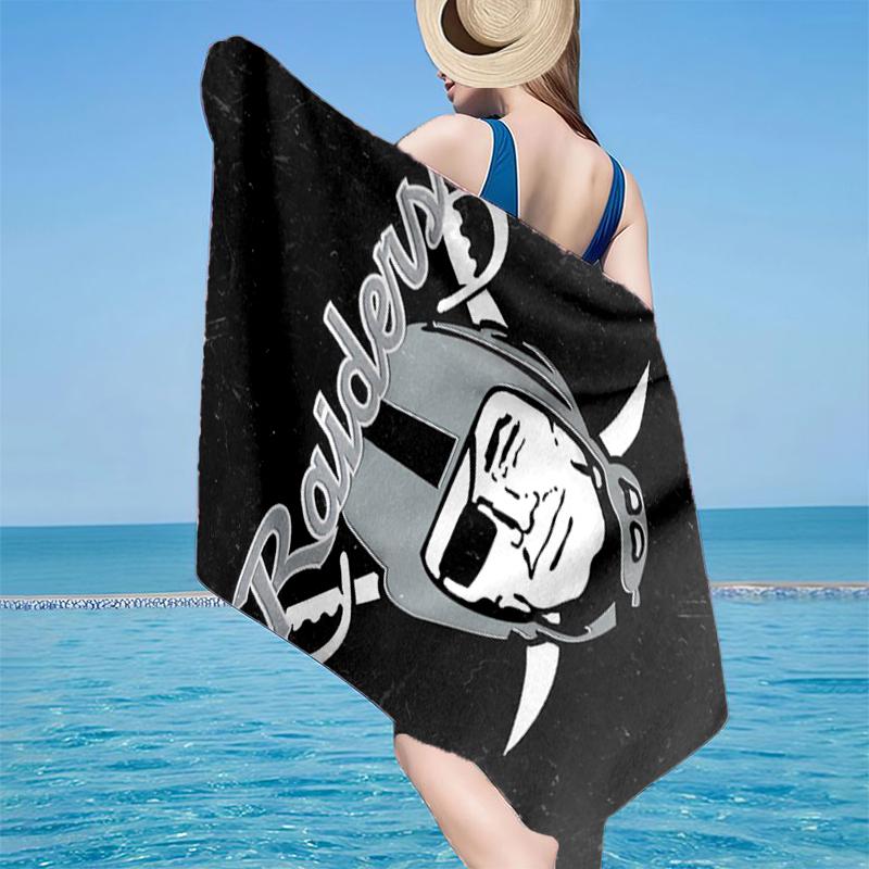 Rai-ders Football Legacy Beach Towel, Super Soft Microfiber, Gift for Her/Him, Birthday, for Pool, Beach, Travel, Home Decor Fan gifts