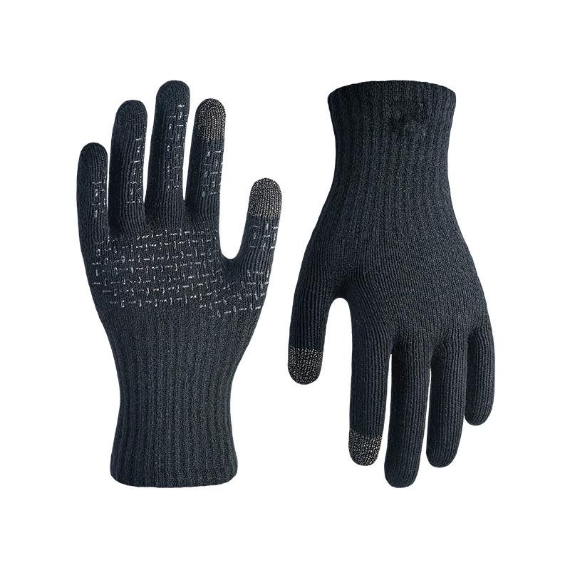 Unisex Touchscreen Windproof Waterproof Gloves with Wool Lining & Non-Slip Grip for Outdoor Activities