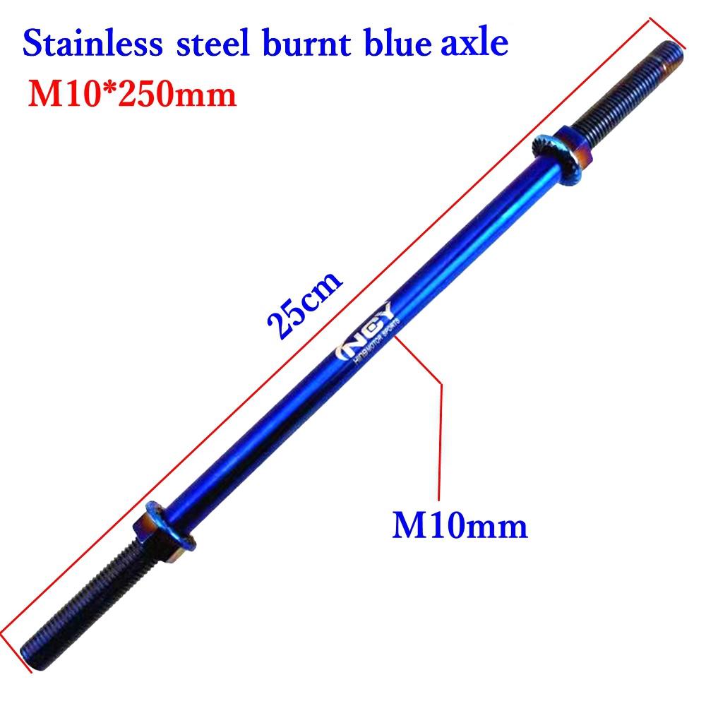 Multicolor M10/12 X220-360mm Motorcycle Front Wheel Shock Axle Medium Axle For Honda Yamaha RSZ JOG FORCE M3 Niu Scooter Parts
