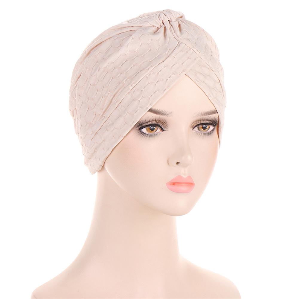 Indian Turban Muslim Women Hijab Floral Printed Hat Cancer Chemo Cap Islamic Hair Loss Cover Beanie Bonnet Head Scarf Pleated