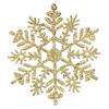 36Pcs Christmas White Snowflake Ornaments Wall Stickers Glass Window Sticker Gold Silver Christmas Tree Hanging Pendant