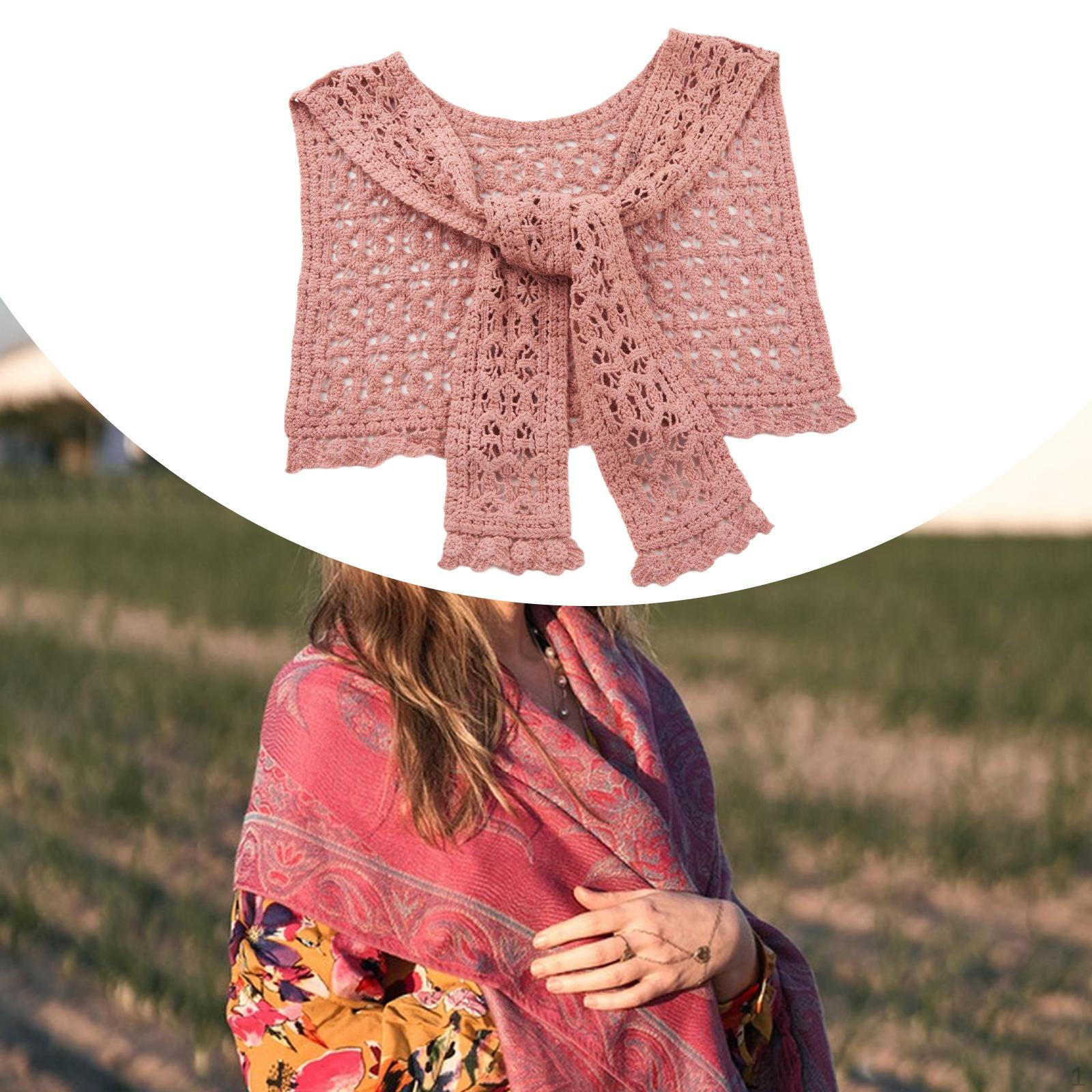 

Шаль для женщин Повседневный удобный свитер Офис Дом Путешествия Pink