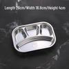 Ru Han 201 Stainless Steel Partitioned Canteen Tray