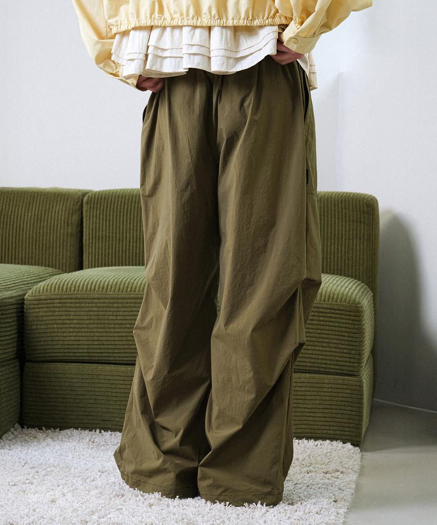 HELEMENT Women'S Breeze Shirring Pants (Khaki)