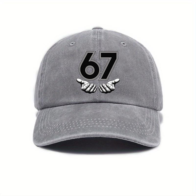 Vintage Six Seven 6 7 Meme Funny Hands Baseball Caps Unisex Distressed Denim Snapback Cap Gen-Alpha Slang Outdoor Gift Caps Hat