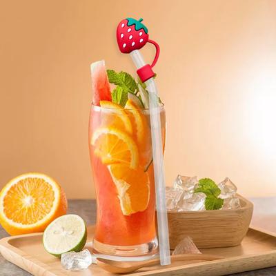 Leakproof Silicone Straw Cover Set for Cups and Bottles