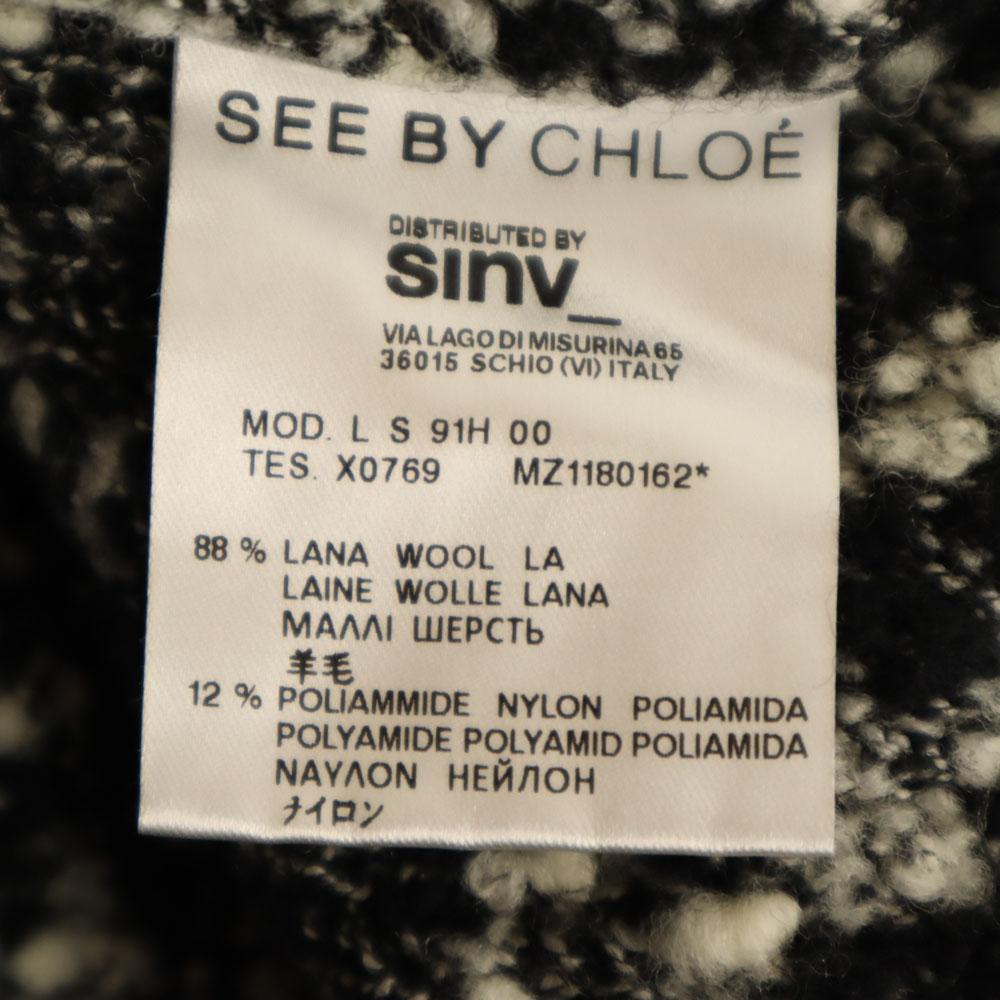 SEE BY CHLOE Knit jacket 38 Black and others Women Used