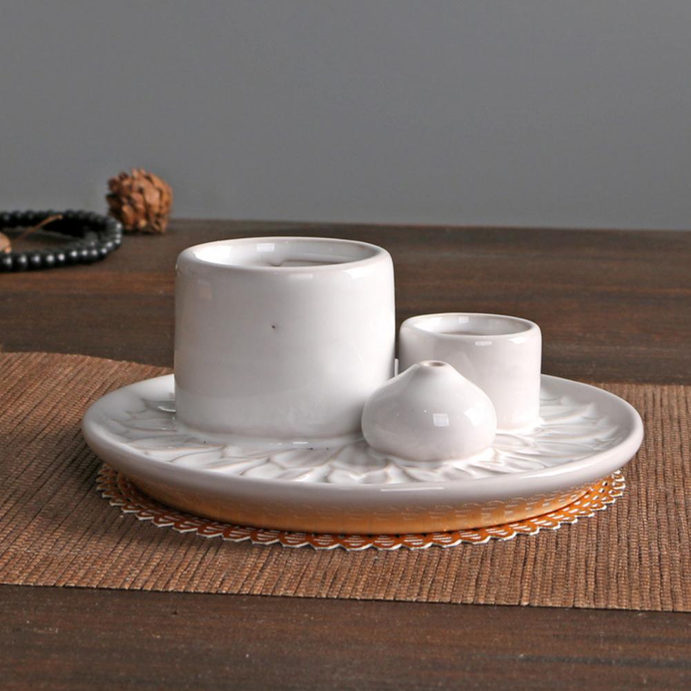 Eleganter Kerzenhalter Keramik-Kerzenhalter Moderner Keramik-Kerzenhalter Mehrzweck-Räucherstäbchenhalter für Meditation Yoga