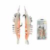 Multi-Joint Design Soft Shrimp Fishing Lure 9.5cm Length Unrigged Hookless Lure  Pesca Tackle Use