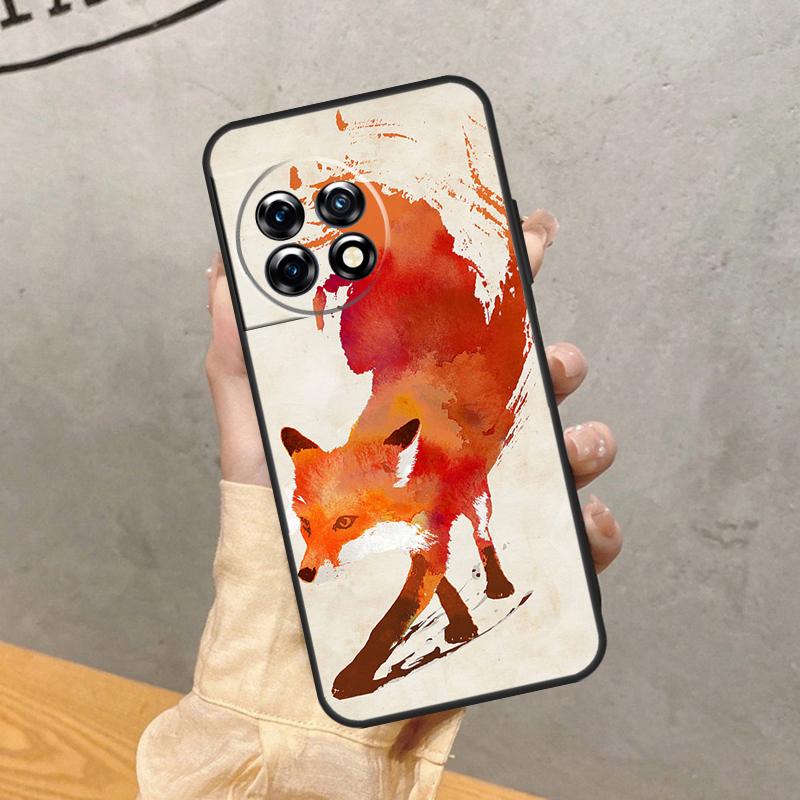 

Cute Animal Fox Case For OnePlus 8 9 10 Pro 15 13 12 11 13T 13R 12R 10T 8T Nord CE 5 2 3 4 Lite N20 N30 Cover OnePlus 13T