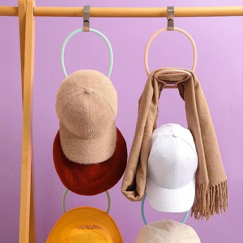 6 Piezas Colgadores de Sombreros Colgantes Colgadores de Sombreros para el Hogar Colgadores de Almacenamiento de Sombreros Colgadores de Sombreros para Detrás de la Puerta Organizar Almacenamiento Ganchos Creativos Colgadores de Toallas para Baño
