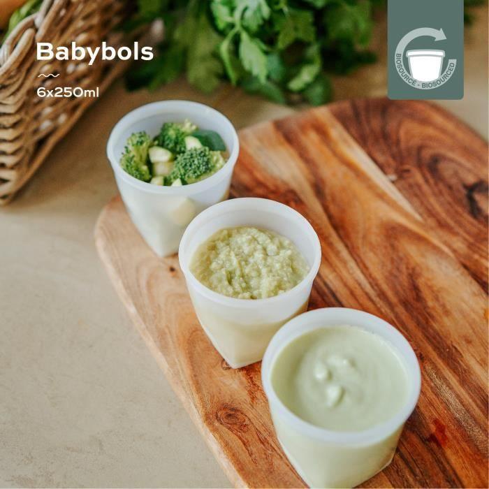 Babymoov Babybols Biosourced Storage Pots - Pack of 6x250ml