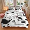 3Pcs Dalmatian Dogs Art Bedding Sets For All Sizes New 3D Printed Bed Cover Comforter Duvet Cover Pillowcase Bedroom Decoration