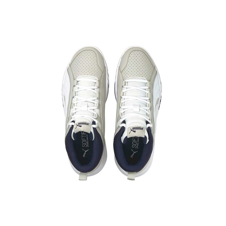 Puma Ανδρικά Μπασκετικά Παπούτσια Rebound Future Evo Cushioning Αντιολισθητικά Μεσάρια Unisex sneaker Γκρι Μπλε 374899-03