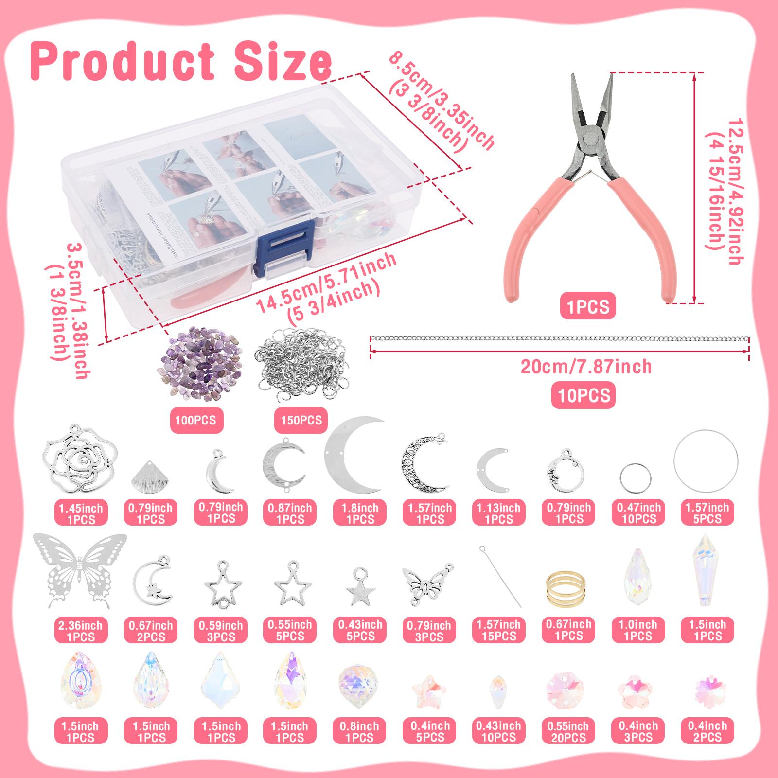 

Handmade Sun Catcher Artificial Crystal Craft Set DIY Sun Catcher Wind Chime Crafts Window Suncatcher Decoration for Home Office