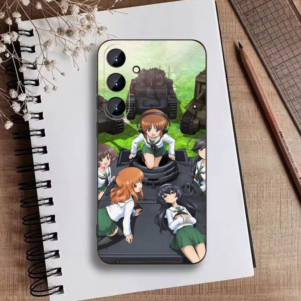 G-GIRLS U-Und P-PANZER Phone Case For Samsung Galaxy A73,21,22,32,71,53,52,51,80,5G Soft Black Cover