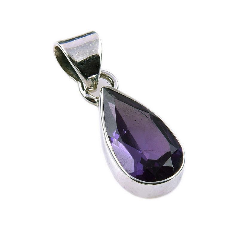 Natural Alexandrite 925 Solid Sterling Silver Gift Jewelry Pendant 1'' B0t34
