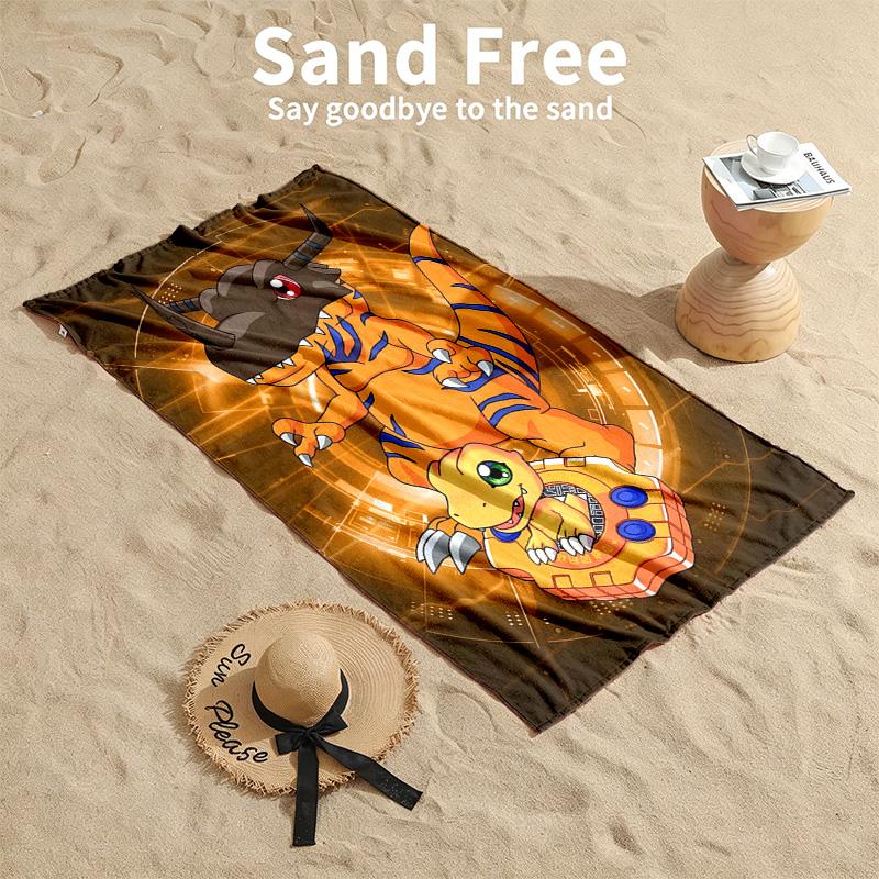 Digimon Beach towels also serve as bath towels summer essential a musthave for the outdoors the beach and the pool