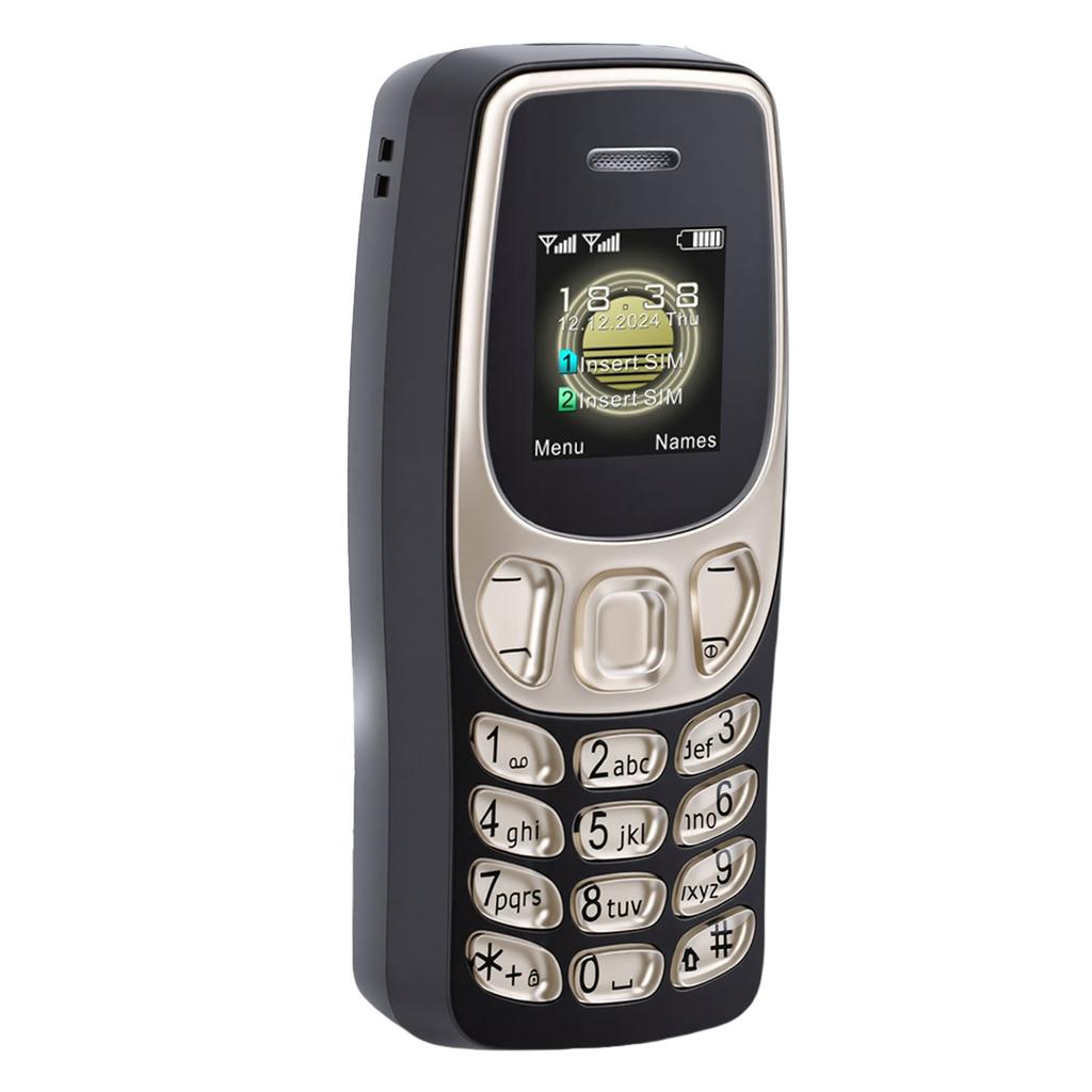 Unlocked Phone for Seniors Dual SIM 4G LTE Elderly Mobile Phone with SOS Key MP3 Playback Black Gold