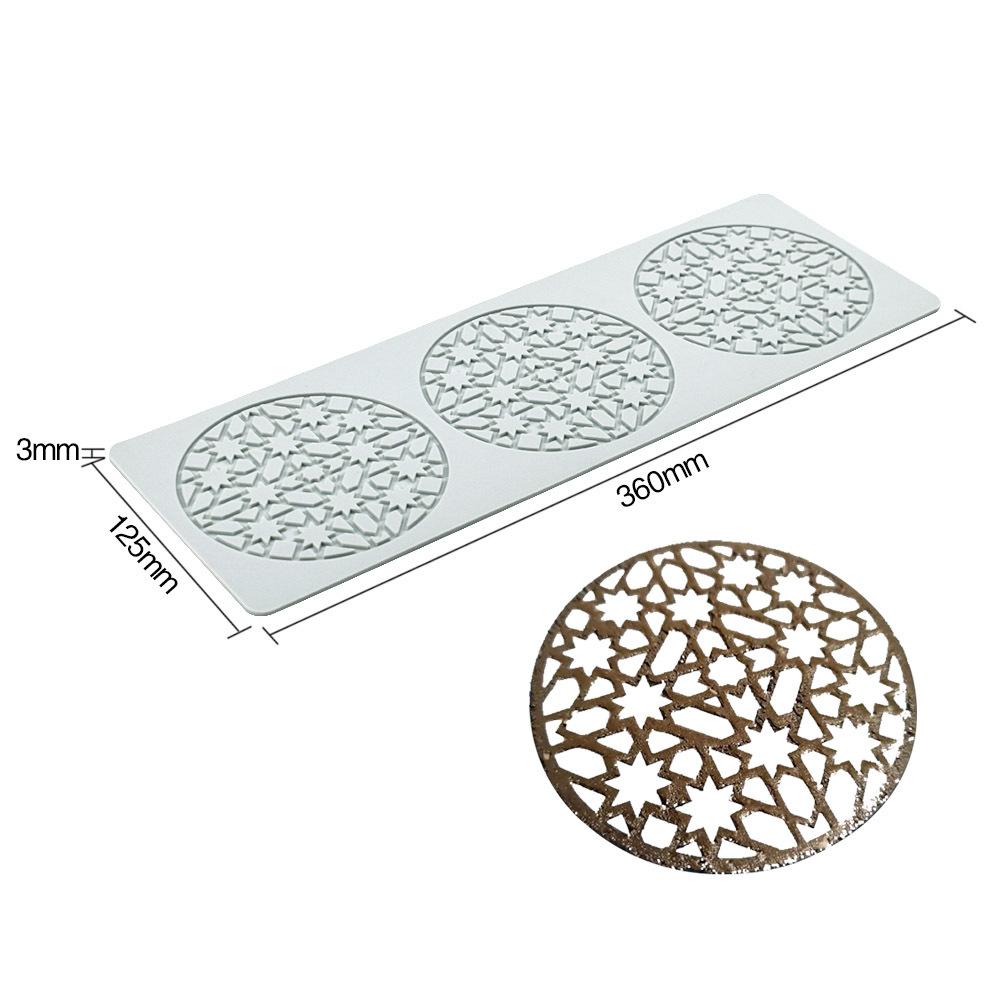 Multi-style Cake Lace Cushion Love Bubble Leaf Molecular Cuisine Creative Chinese Food Plate Silicone Mold Kitchen Baking Tool