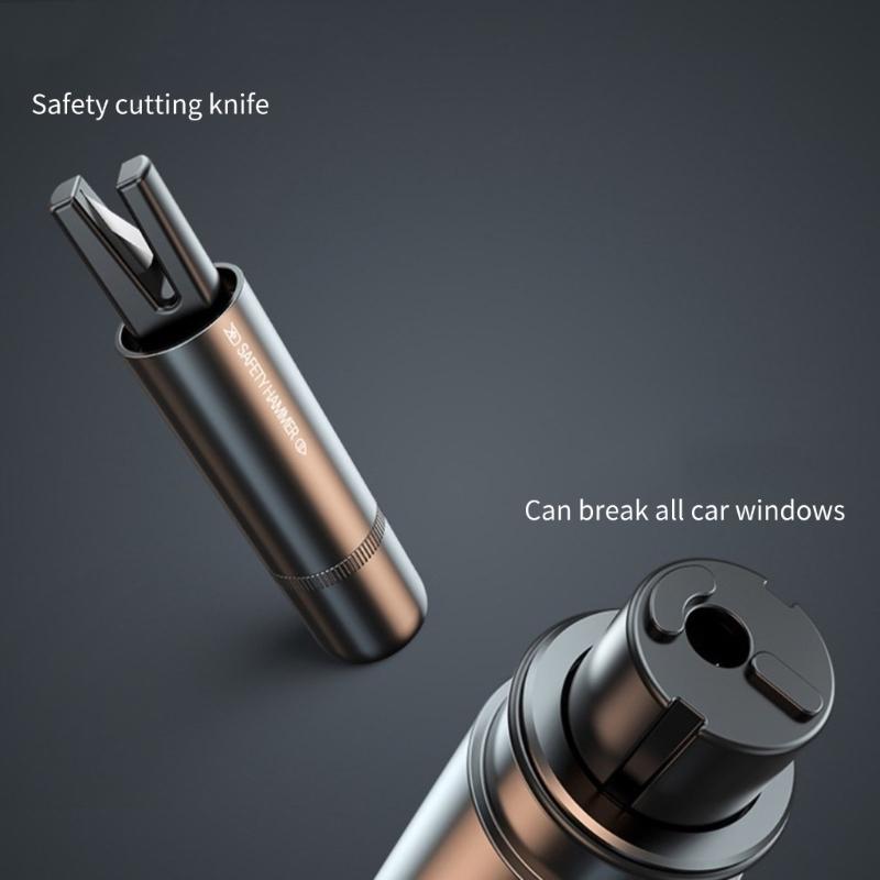 Safety Hammer Multifunctional Rescuing Hammer Car Hammer with Belt Cutter Vehicle Escape Tool Car Window Breaker