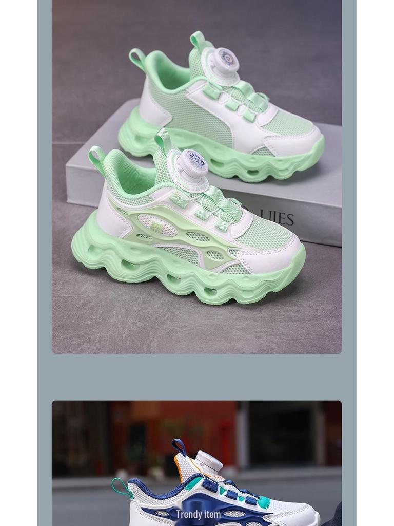 Boys' Breathable Mesh Sports Shoes - Summer Running Shoes for Big Kids