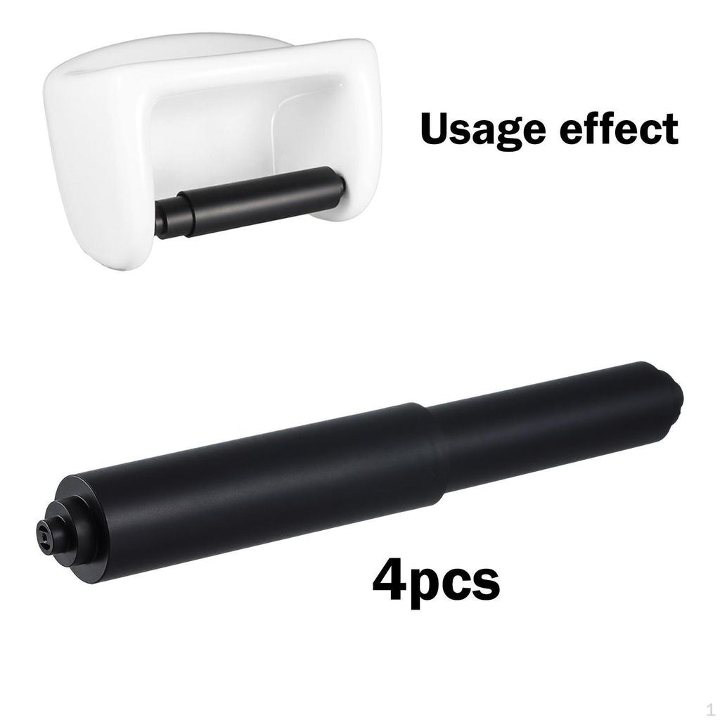 4 Pieces Toilet Paper Holder Replacement Rods, Spring Load Roller, Sturdy, Practical,Toilet
