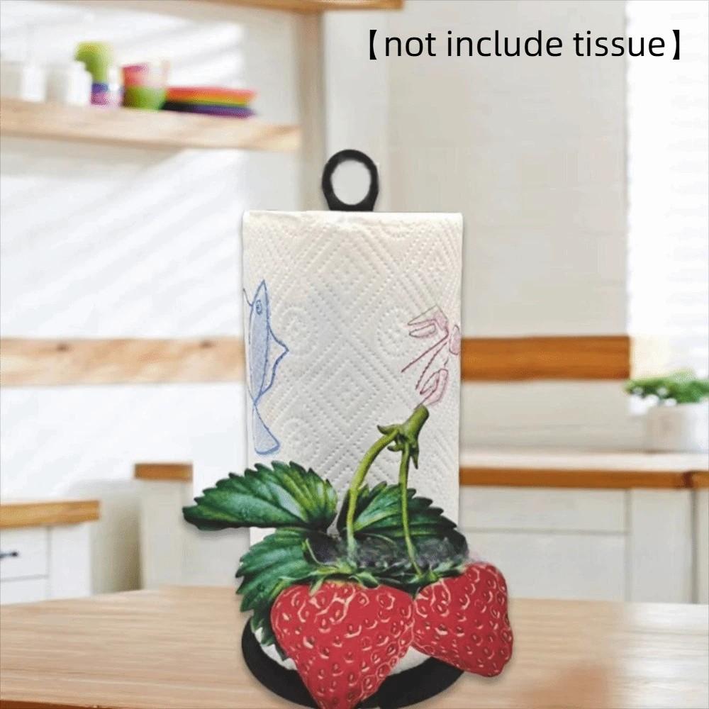 Rabbit Roll Paper Towel Holder Fruits Tissue Storage Rack Vertical Napkins Rack  Countertop