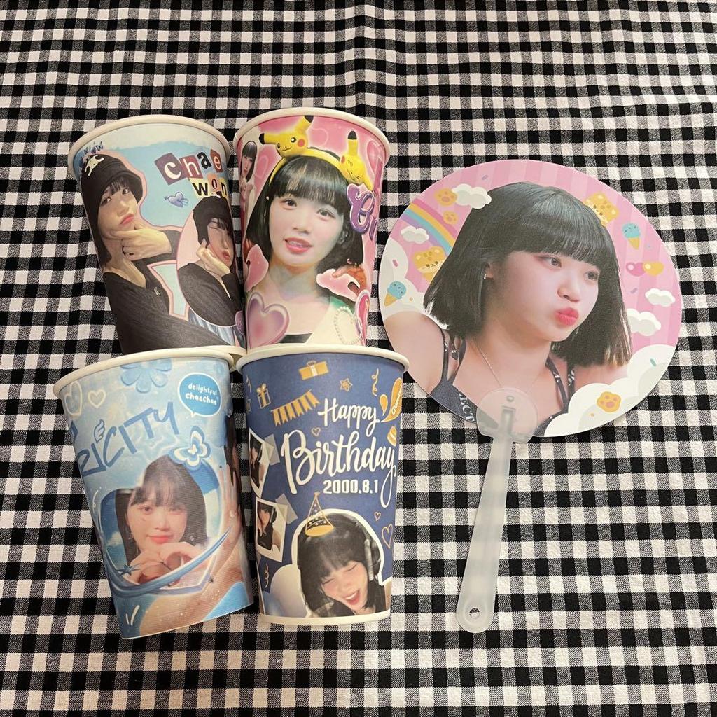 [USED] LESSERAFIM Chaewon Cup Holder Fan