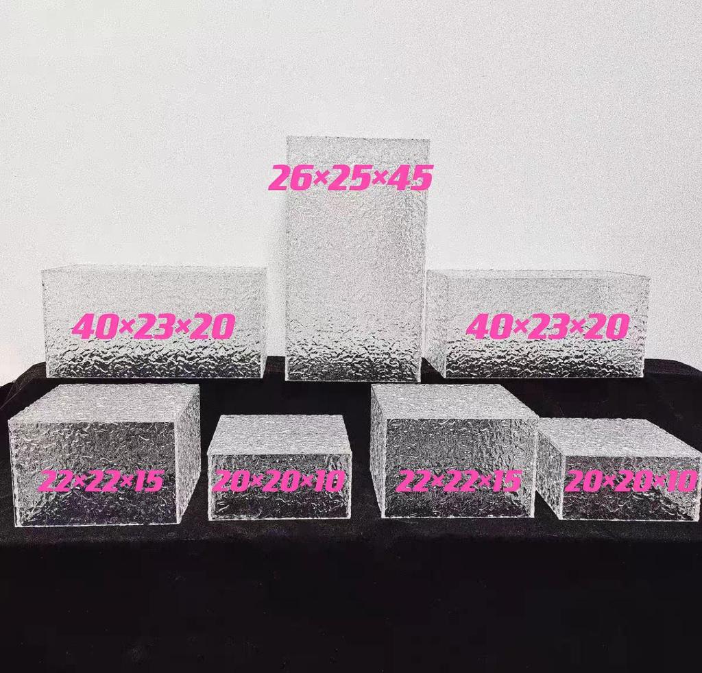 Blue Acrylic Dessert Table Display Stand for Tea Break & Birthday Ornaments