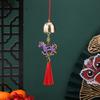 Chinese New Year Horse Pendant 2026 Feng Shui Zodiac Animal Charm Hanging Tassel Ornament with Bell for Fortune Wealth Success Home Shop Door Window