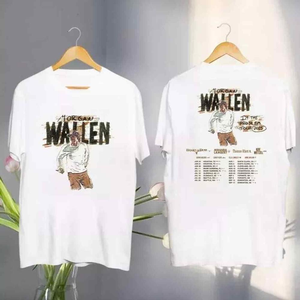 Morgan I m The Problem Tour 2025Shirt, Mor-Gan Wallen Merch, Country Music Shirt Unisex T-Shirt M