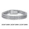 Men Cuban Bracelet Stainless Steel Women Bracelet on Hand for Couple Unisex Wrist Chain Jewelry Gift