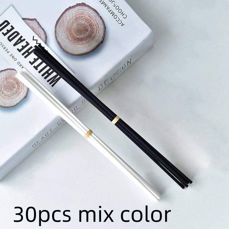 10/30/50pcs mix Reed Diffuser Rattan Stick Black Volatile Synthetic Fiber Sticks Aroma Fragrance for Home Fragrance