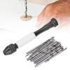 48PCS ABS Twist Drills Hand Drill Bits Set High Speed Steel Mini Hand Drill Wood Drilling