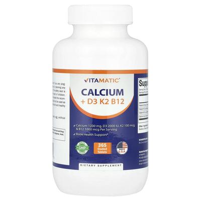 Calciu + D3, K2, B12, 365 comprimate filmate