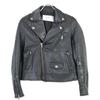 CITY 207352005 Lambskin Double Riders Jacket O blackUsed