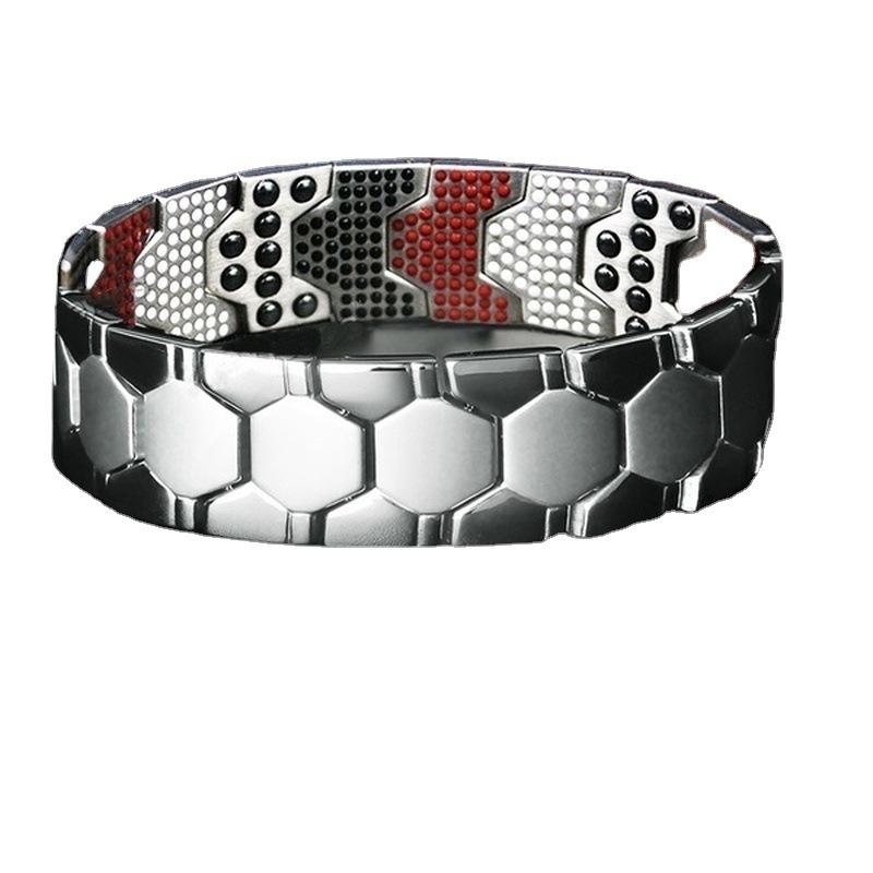 Men Healthy Magnetic Energy Bracelet Fashion Geometric Jewelry Personality Accessories Removable Promote Metabolism Health Chain